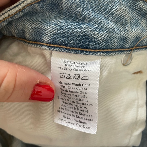 Everlane Curvy Cheeky Jean - slim straight leg - Size 30 - Picture 4 of 4